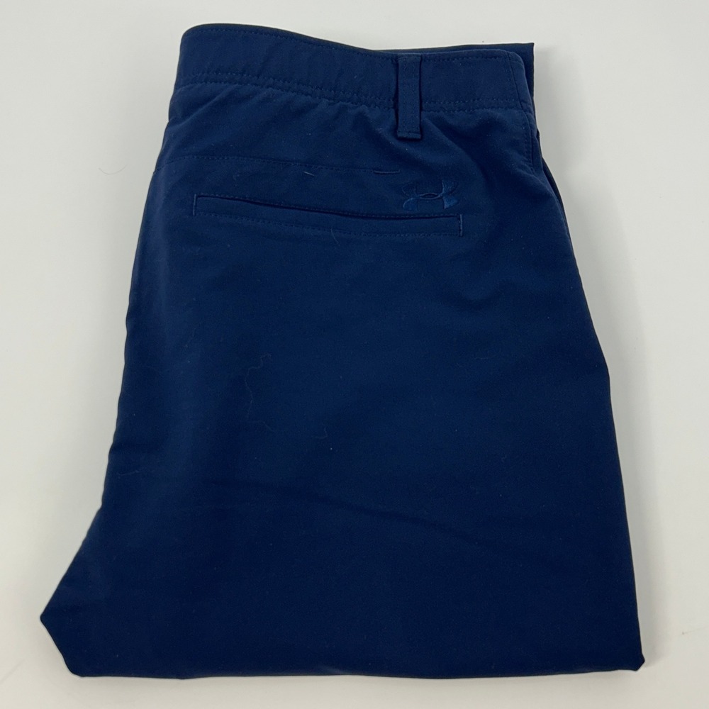 Under Armour UA Match Play Pants Men's 36x32 Blue Golf Chino Straight Leg
